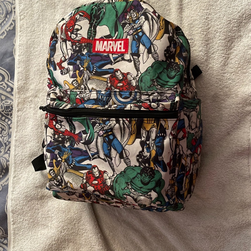 Marvel Comic Strips Backpack Full Size 16" Superheroes 16 In